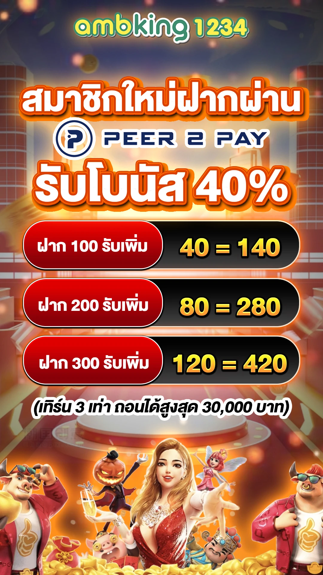 เว็บใหม่เว็บตรง - แบนเนอร์โปรโมชั่น