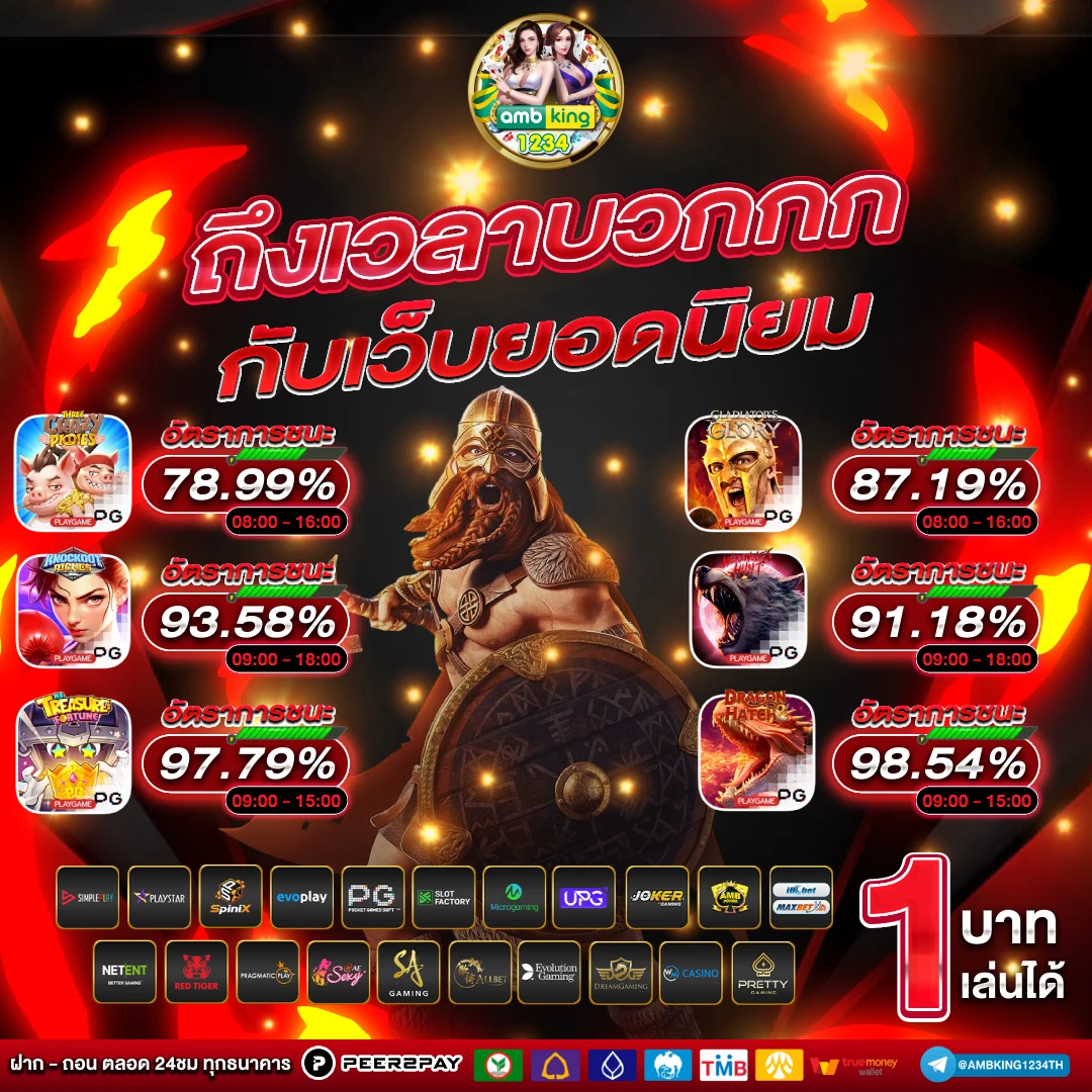 ฝากไม่มีขั้นต่ํา pg - แบนเนอร์โปรโมชั่น